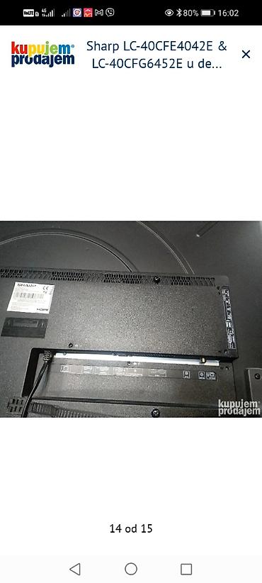 Televizori: Sharp LCD televizor, modeli LC-40CFE4042E i LC-40CFG6452E - Ekran: 40 — 7