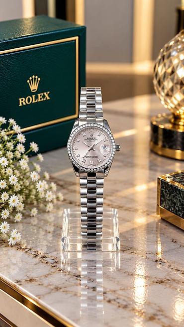 rado saat: Yeni, Qol saatı, Rolex, rəng - Gümüşü — 2