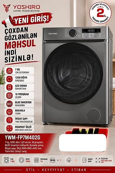 Elektronika: YOSHIRO YWM-FP7M402G paltaryuyan maşın - Yük götürümü: 7 kq - — 1