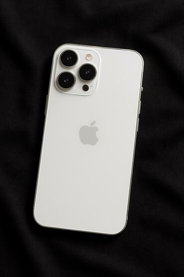 раскладушка телефоны: IPhone 13 Pro, Колдонулган, 128 ГБ, Ак, Заряддоочу түзүлүш, Коргоочу айнек, Кабель, 79 %