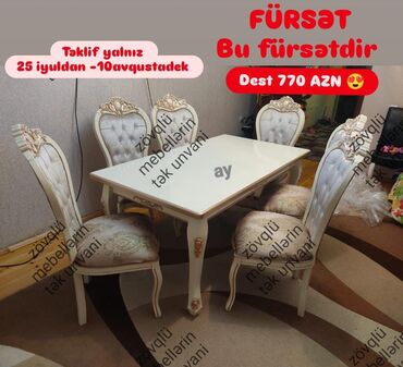 Dolablar: Qonaq otağı üçün, Yeni, 6 stul
