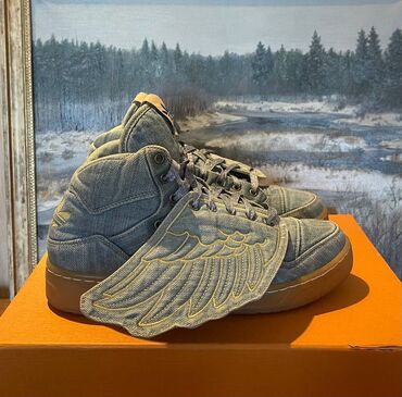 Кроссовки и спортивная обувь: Adidas x Jeremy Scott Wings 1.0 “Denim” 2011 -Размер: 43 -Состояние