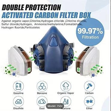bmc maske: Profesionalni respiratorni set 16-u-1 (model 7502) sa zaštitnim — 3