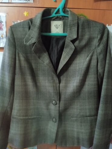 шерстяной пиджак женский: Пиджак, Классическая модель, XL (EU 42), 2XL (EU 44)