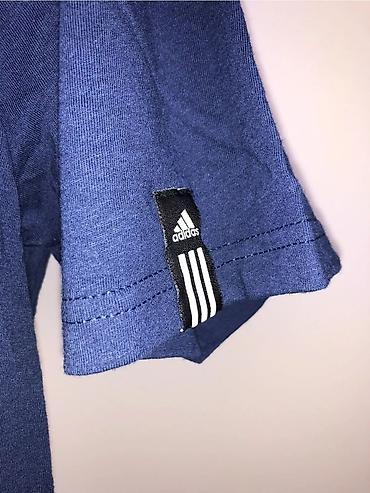 adi: Мужская футболка, L, Adidas, Новый, цвет - Синий, Самовывоз — 4