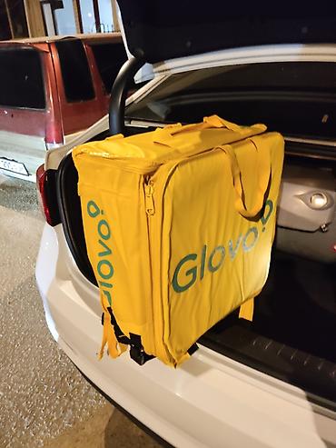 ручная кладь купить сумку: Терморюкзак курьера Glovo (большой формат) новый - Яркий фирменный — 3