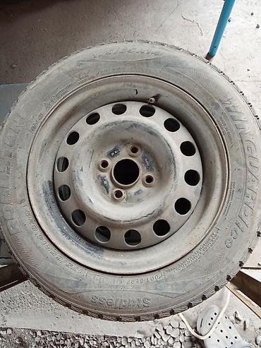 штамповки: Железные Диски R 14 Toyota, Комплект, отверстий - 4, Б/у — 1