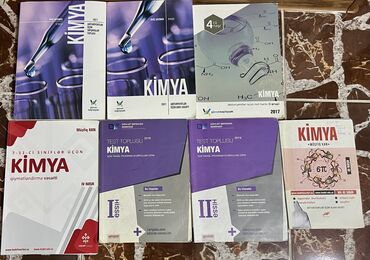 Kitablar, jurnallar, CD, DVD: Kimya birinci kitab 4 cu nəşr - 5 azn İkinci kitab 3 cu nəşr -5 azn