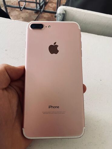 телефон iphone 6: IPhone 7 Plus, Б/у, 128 ГБ, Розовый, Чехол