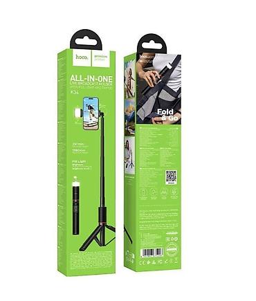 dji mini mic: Монопод для селфи Hoco K34 беспроводной для стримов цвет: черный 1 — 1