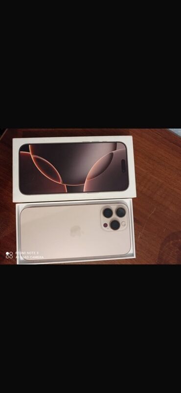 iphone 13 pro max ucuz: IPhone 16 Pro Max, 256 GB, Desert Titanium, Zəmanət