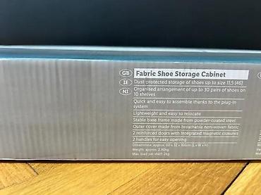 Ormari: Uspravni ormar za obuću sa platnenim prekrivačem - Dimenzije — 10