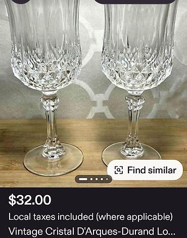 Čaše: Case kristal za vino d,argues francuske iz 80ih.god. Case kristal za — 2