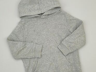 sweterek w kratkę: Sweatshirt, 5-6 years, 110-116 cm, condition - Fair