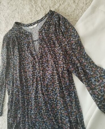 h: H&M, M (EU 38), Viscose, Floral, color - Multicolored