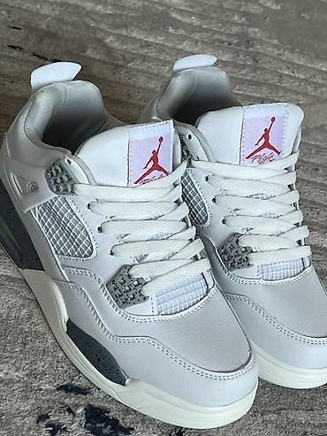 жордан 4: Мужские кроссовки, 38, Nike, Новый, цвет - Белый, Бесплатная доставка — 2