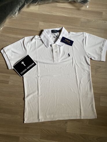 национальные головные уборы: Мужское поло POLO Ralph Lauren, белое. - Классический рубашечный