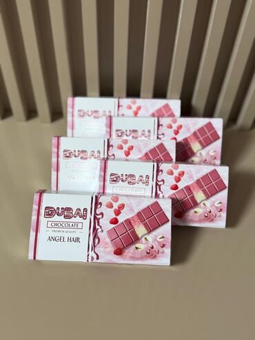Кондитерские изделия, сладости: Дубайский шоколад с фисташковой пастой 220гр - 900сом Шоколад Волосы — 9