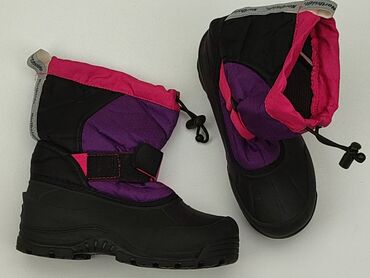 czarne wysokie buty na platformie: Kozaki 32, Używany