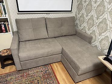 Divanlar: Künc divan – sağ tərəfli şezlonqla - Rəng: boz (neytral ton, müxtəlif — 2