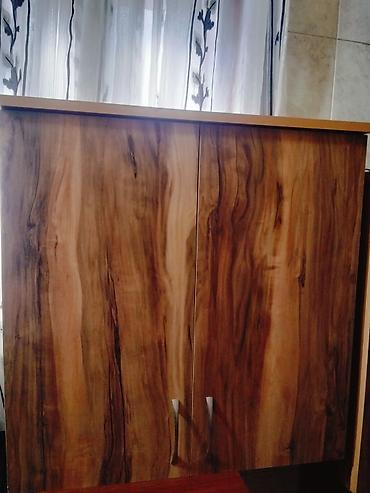 комод бу: Ikili qapılı taxta dolab - Material: Laminat örtüklü MDP/taxta — 2