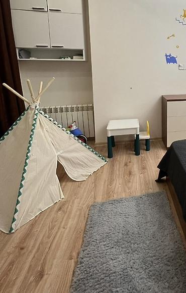 oyuncaql: Ağacdan uşaq viqvamı. Öz qutusu var. Heç istifadə olunmıyıb. Viqvamda — 1