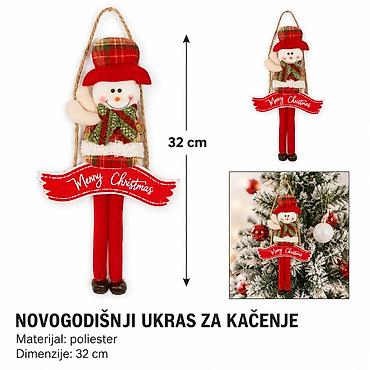 KMT Viseći ukras sneško od tkanine 2905254 - Brend: Kmt style - Tip