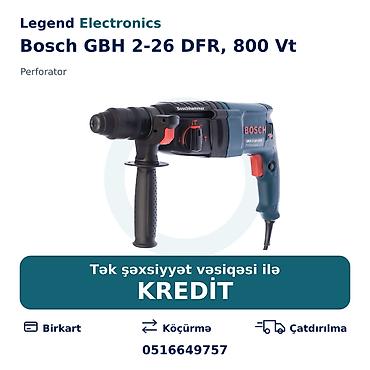 perfarator: Elan başlığı: Perforator Bosch GBH 2-26 DFR, 800 Vt Elan mətni: Bosch — 1