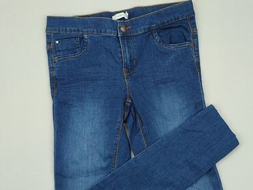 Jeansowe: Spodnie jeansowe, Name it, 14 lat, 164, stan - Bardzo dobry