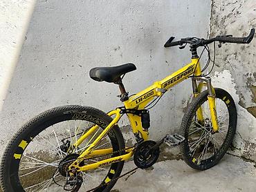 Velosipedlər: Stelsport LH-600 dağ velosipedi - Rəng: sarı-qara - Çərçivə: qatlanan — 5