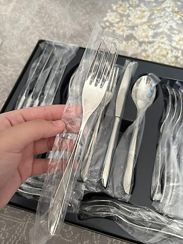 Süfrə ləvazimatları: Sambonet İtalya orjinal 6 neferlik set Paslanmayan Polad. heç — 4