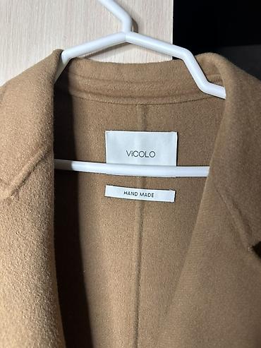 накладные: Кашемировое пальто VICOLO HAND MADE, бежевый (верблюжий) оттенок. - — 2