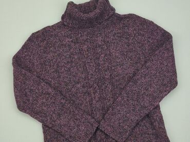 fioletowa eleganckie bluzki: Sweter, XL, stan - Bardzo dobry