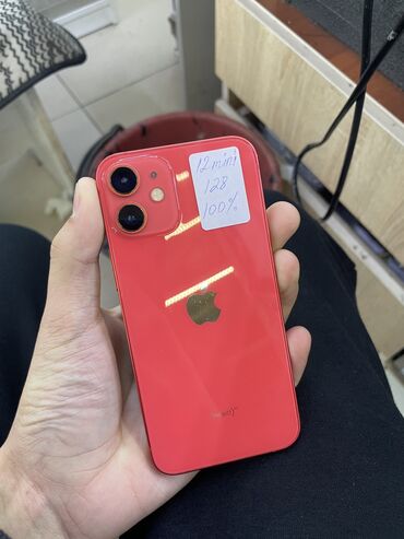 iphone xr 128: IPhone 12 mini, Б/у, 128 ГБ, Красный, 100 %