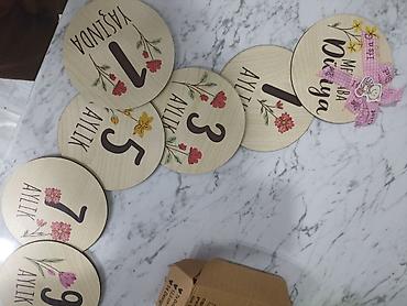 Ofis ləvazimatları: Taxta Körpə Mərhələ Kartları (Wooden Baby Milestone Cards) dəsti - — 3