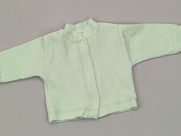 sweterek turkusowy: Bluza, 0-3 m, stan - Dobry