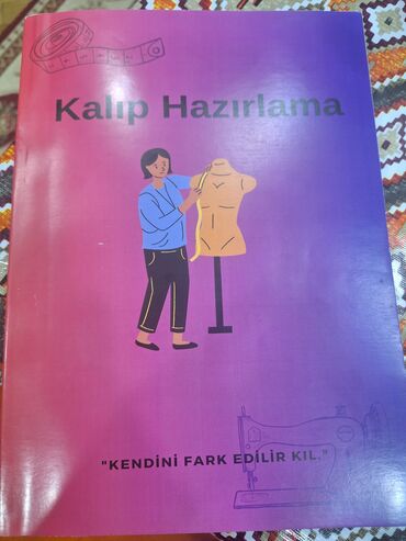 беговая дорожка satilir: Dərzilik kitabı,içində hər növ geyim hazırlamaq üçün çertyojlar