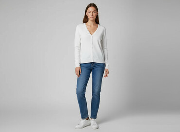 koszula oversize w paski zara: Zara, Women`s knitwear, size M
