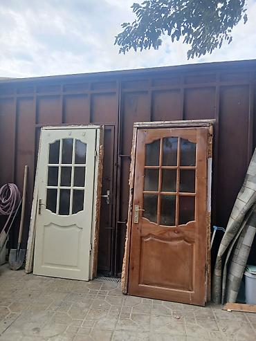 Taxta otaq qapıları – şüşəli model Tək təkdə satilir - Material