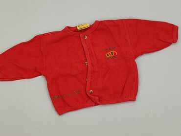 czerwony sweterek: Kardigan, 3-6 m, stan - Dobry