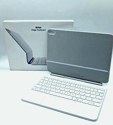 ipad 10 nəsil: Apple iPad Air 13 m2 m3 m4 Magic Keyboard – ağ rəng Apple şirkətinin — 1