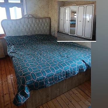Yataq dəsti satılır 360₼. termo yoxdur. Matrası və bazası var.Ünvan
