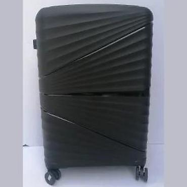 Putni koferi i torbe: Tvrdi putni kofer na točkiće – crni - Materijal: čvrsta ABS/PC — 13
