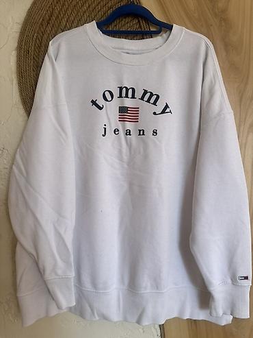 рейлы для одежды: Мужская толстовка, L, Tommy Hilfiger, Б/у, цвет - Белый — 1