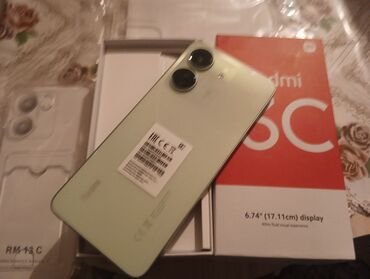 Redmi: Redmi, Redmi 13C, Б/у, 256 ГБ, цвет - Зеленый, 2 SIM