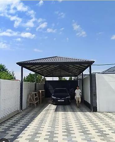 односкатный: Навес, Односкатный, Металл, Черепица, Новый, Установка — 2