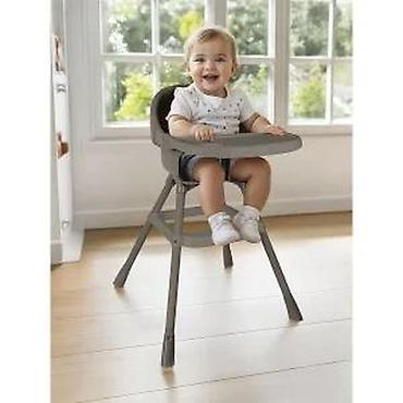 Hranilice: Dečija hranilica sa poslužavnikom – siva - Stabilna konstrukcija sa — 8