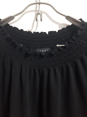alt geyimleri: Qara uzunqol bluz - Model: elastik büzgülü halqa yaxalı - Material — 3