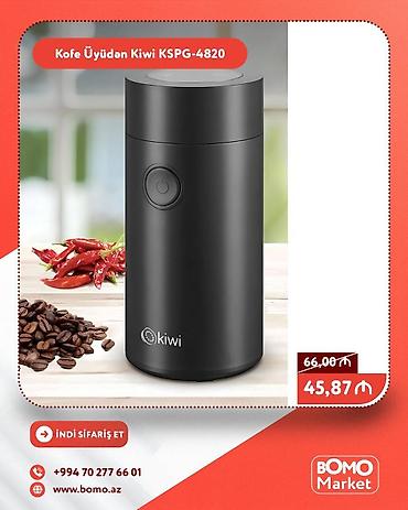 Другая техника для кухни: 🔥 Kofe Üyüdən Ədviyyat Üyüdən Kiwi KSPG-4820 ✅ Marka: Kiwi ✅ Gücü — 1