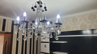 Pərdə və jalüzlər: Çılçıraq, 8 lampa, Xrustal